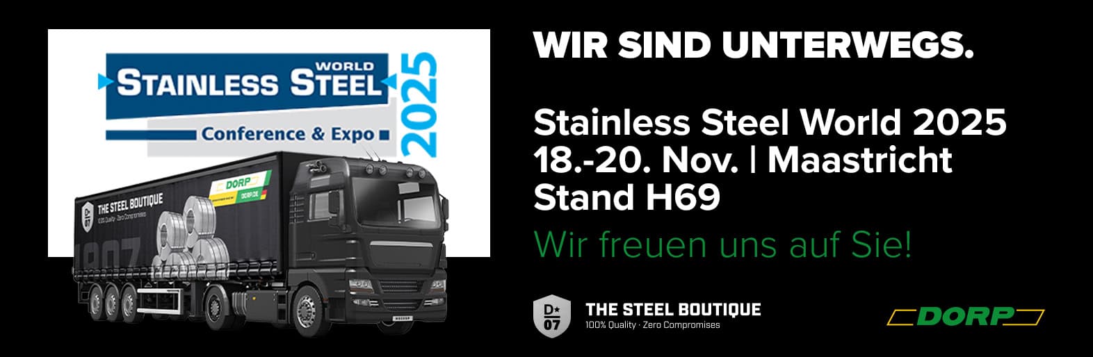 Stainless Steel World 2025: 18. – 20. November, Maastricht, Stand H69